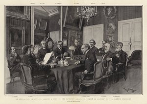 Uma Provação para um Autor, lendo um Brincadeira ao recentemente abolido Comitê de Leitura da Comédie Française